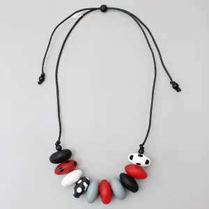 Red Chunky Bead Lulu Statement Necklace