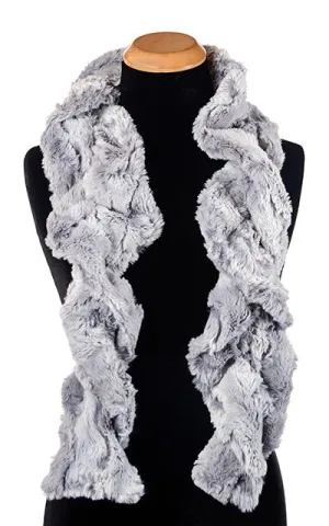 Scrunchy Scarf - Luxury Faux Fur in Winter River