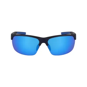 Semi-Rim Wrap Sunglasses - Navy