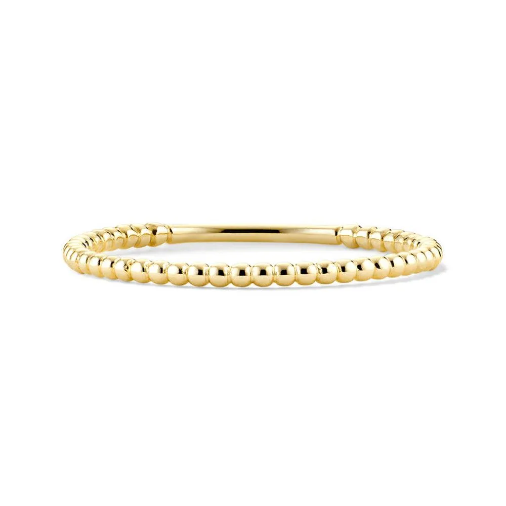 Simple Beaded Stacker Ring