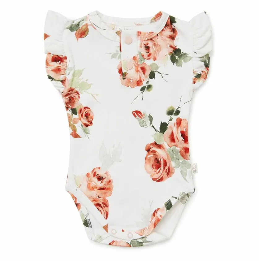 Snuggle Hunny Short Sleeve Bodysuit | Rosebud