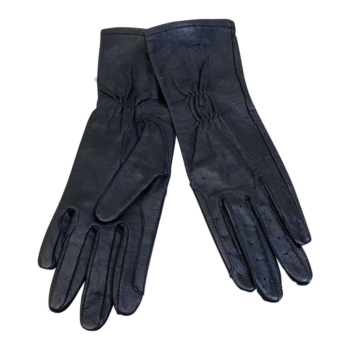 SSG Long Cuff Leather Show Gloves in Black - Women's 5
