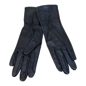 SSG Long Cuff Leather Show Gloves in Black - Women's 5