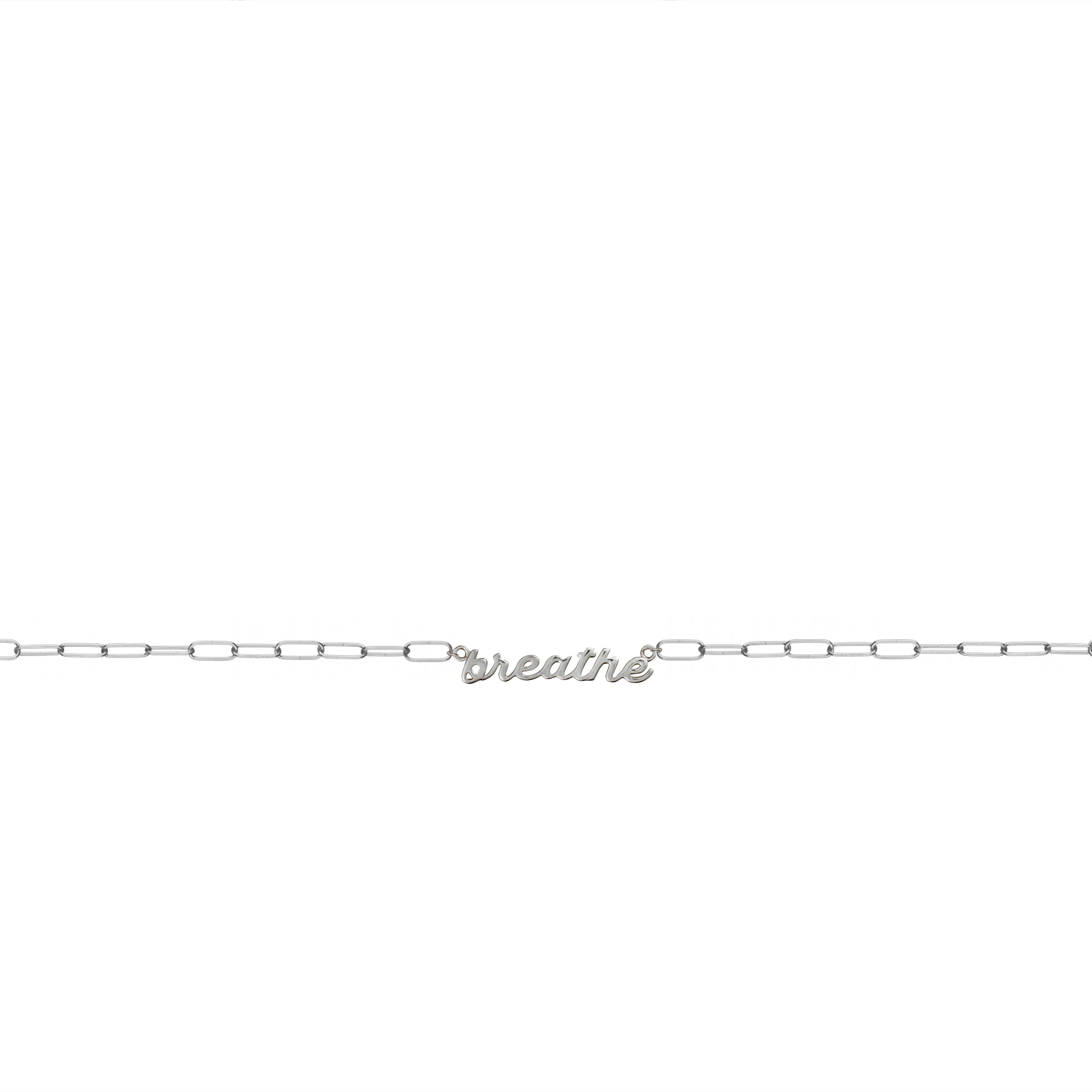 Sterling Silver Nameplate Necklace With Chain Link