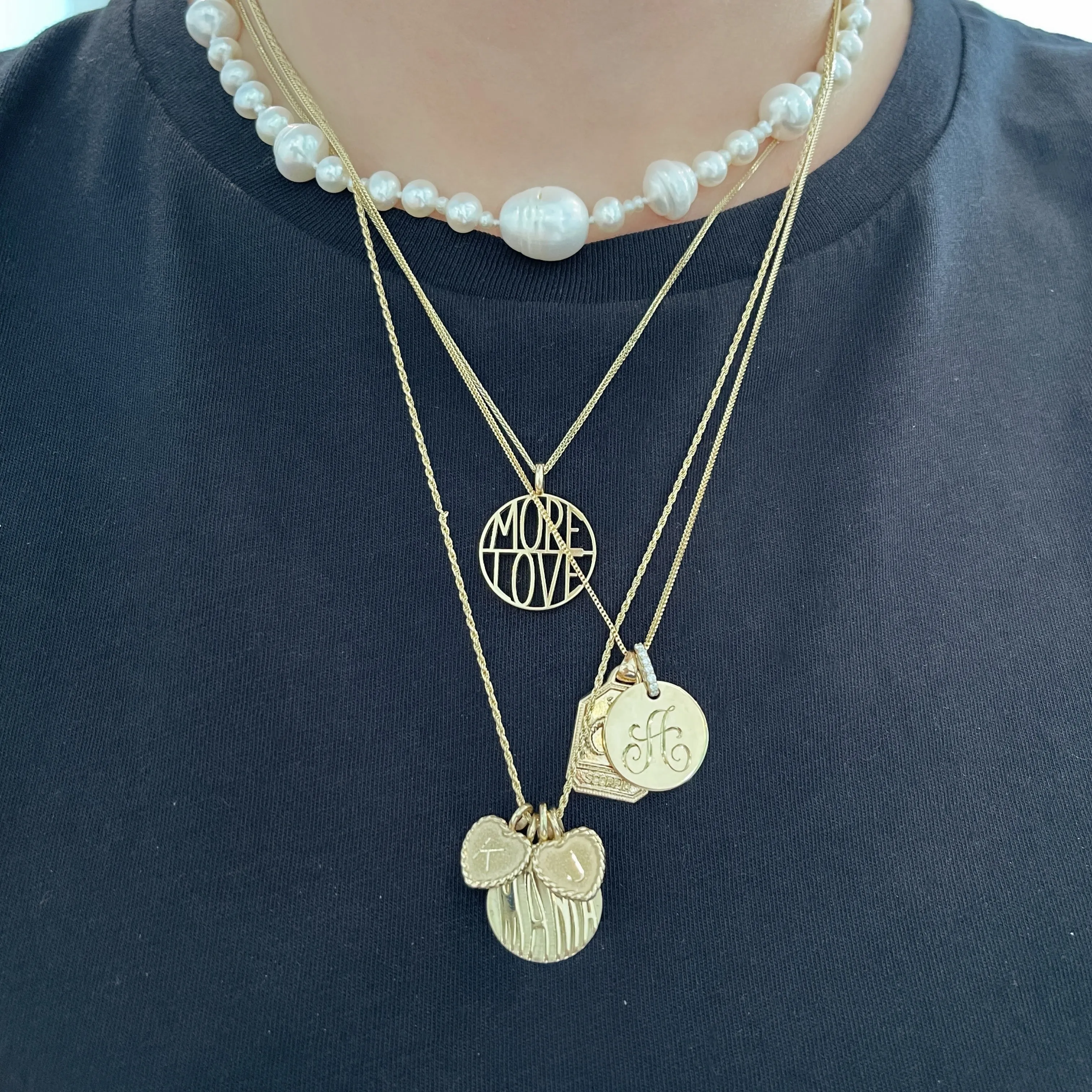 Sweetheart Imperial Disc Pendant Necklace