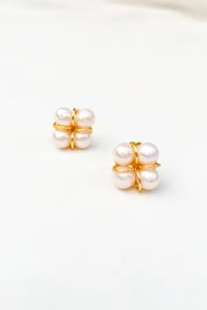 Taia 18K Gold Freshwater Pearl Earrings