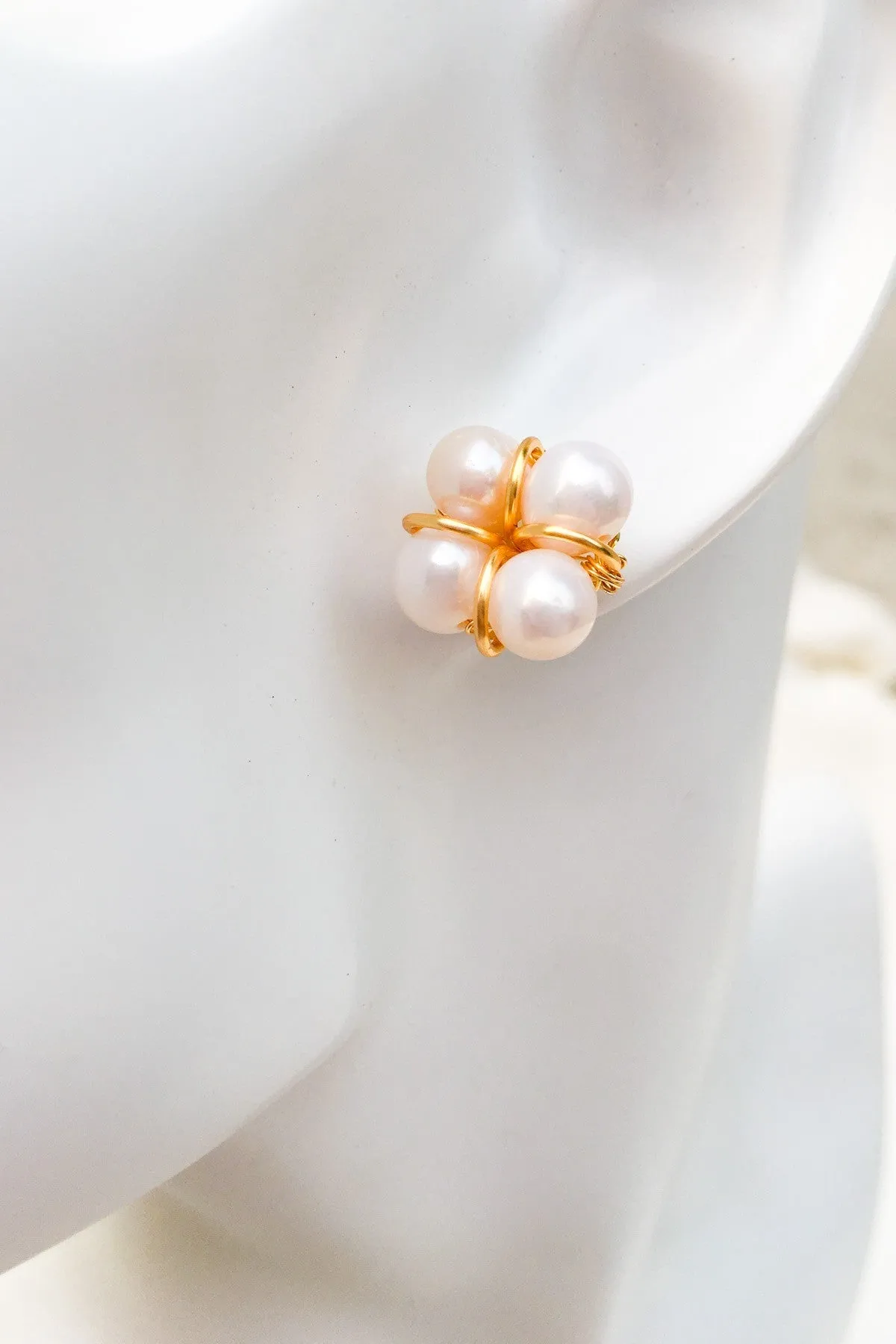 Taia 18K Gold Freshwater Pearl Earrings