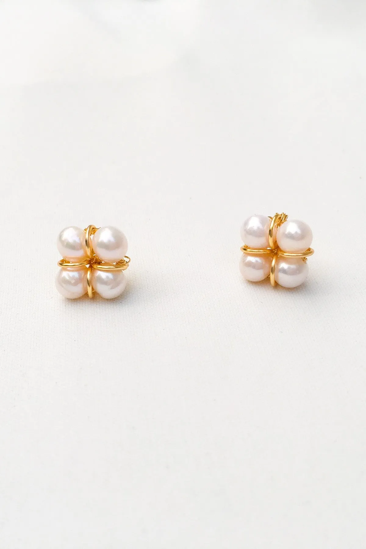 Taia 18K Gold Freshwater Pearl Earrings