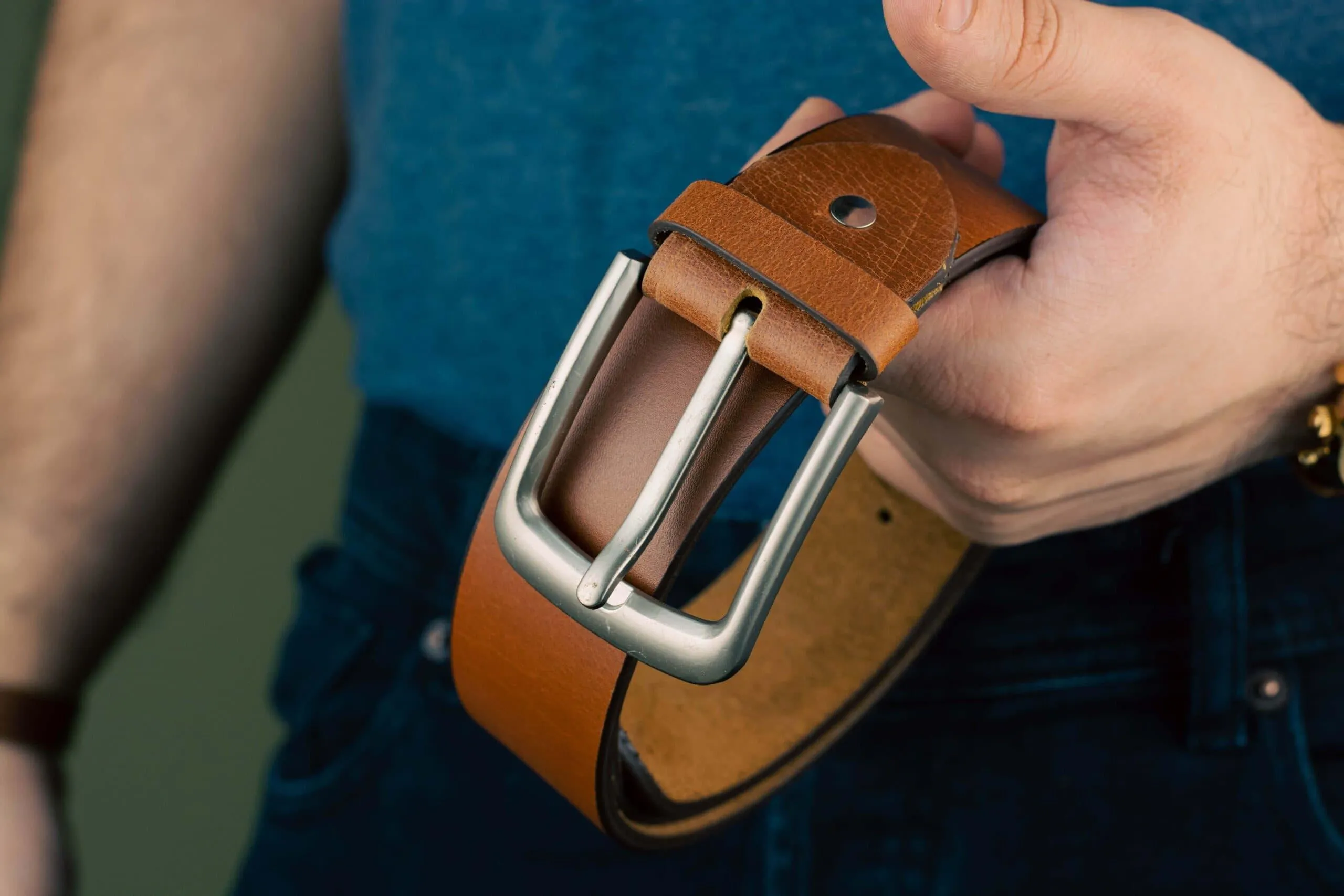 The Mylan - Leather Belt - Light Brown