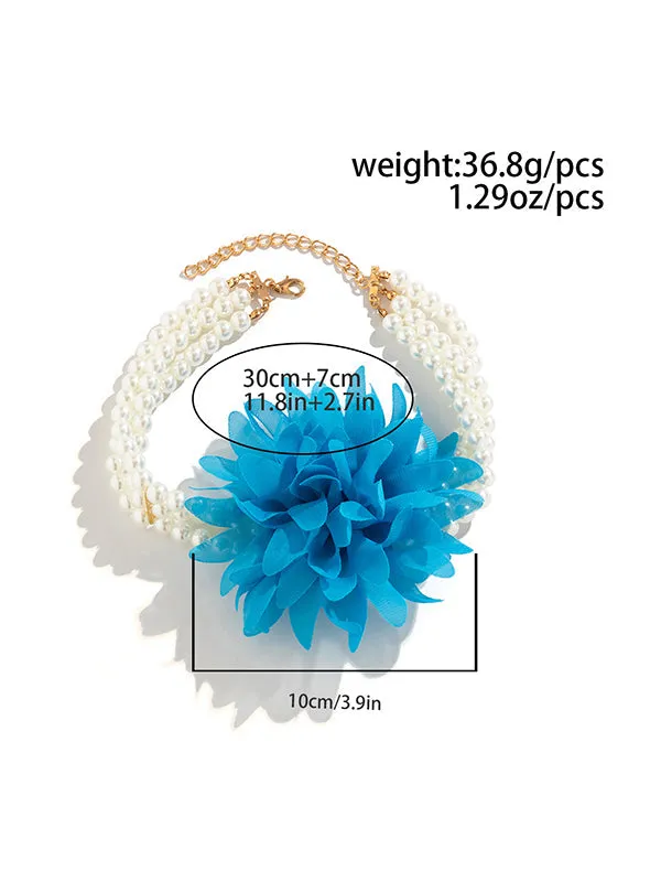 Three-Dimensional Flower Necklaces Accessories