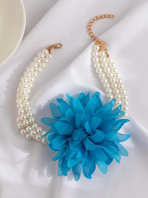 Three-Dimensional Flower Necklaces Accessories