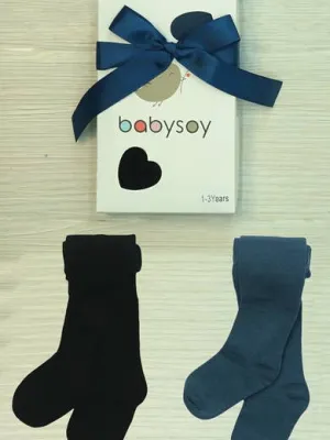 Tights - Set of 2 (Indigo   Teal)