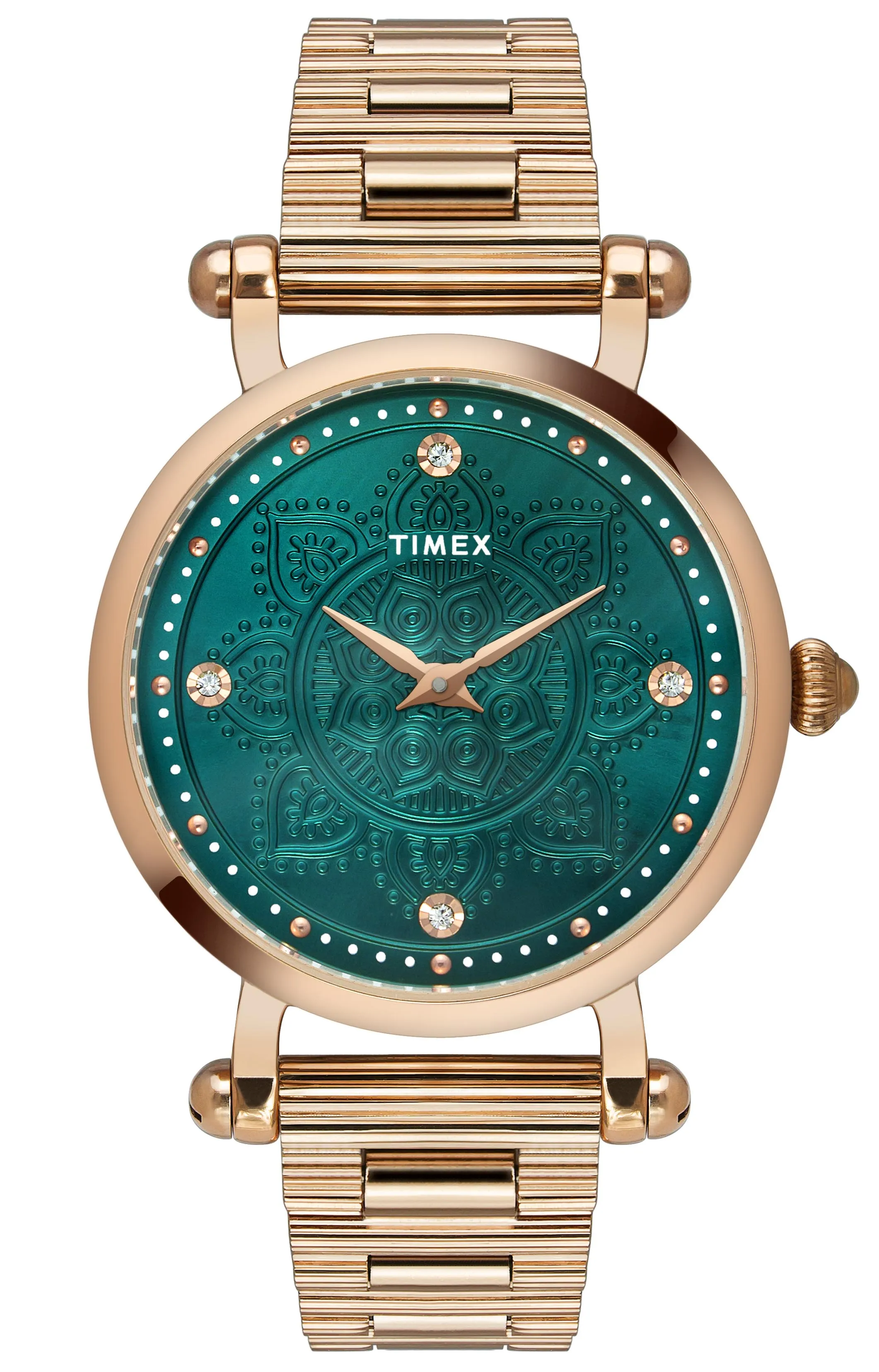 Timex Green Dial Women Analog Watch - TWEL14303