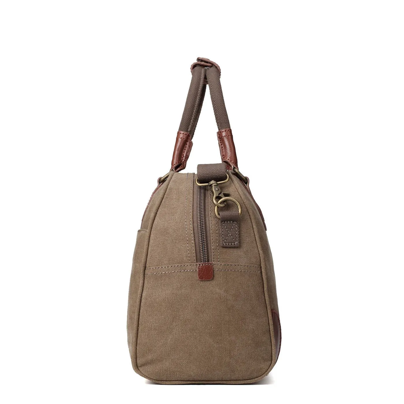 Troop London Small Brown Classic Canvas Holdall