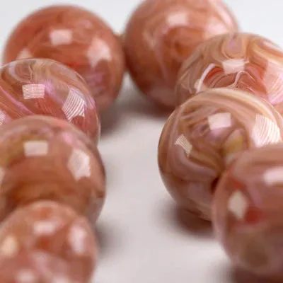 Vanessa Baroni - Beads Necklace Peach Marble