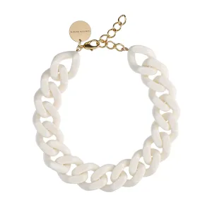 Vanessa Baroni - Big Flat Chain Necklace Off White