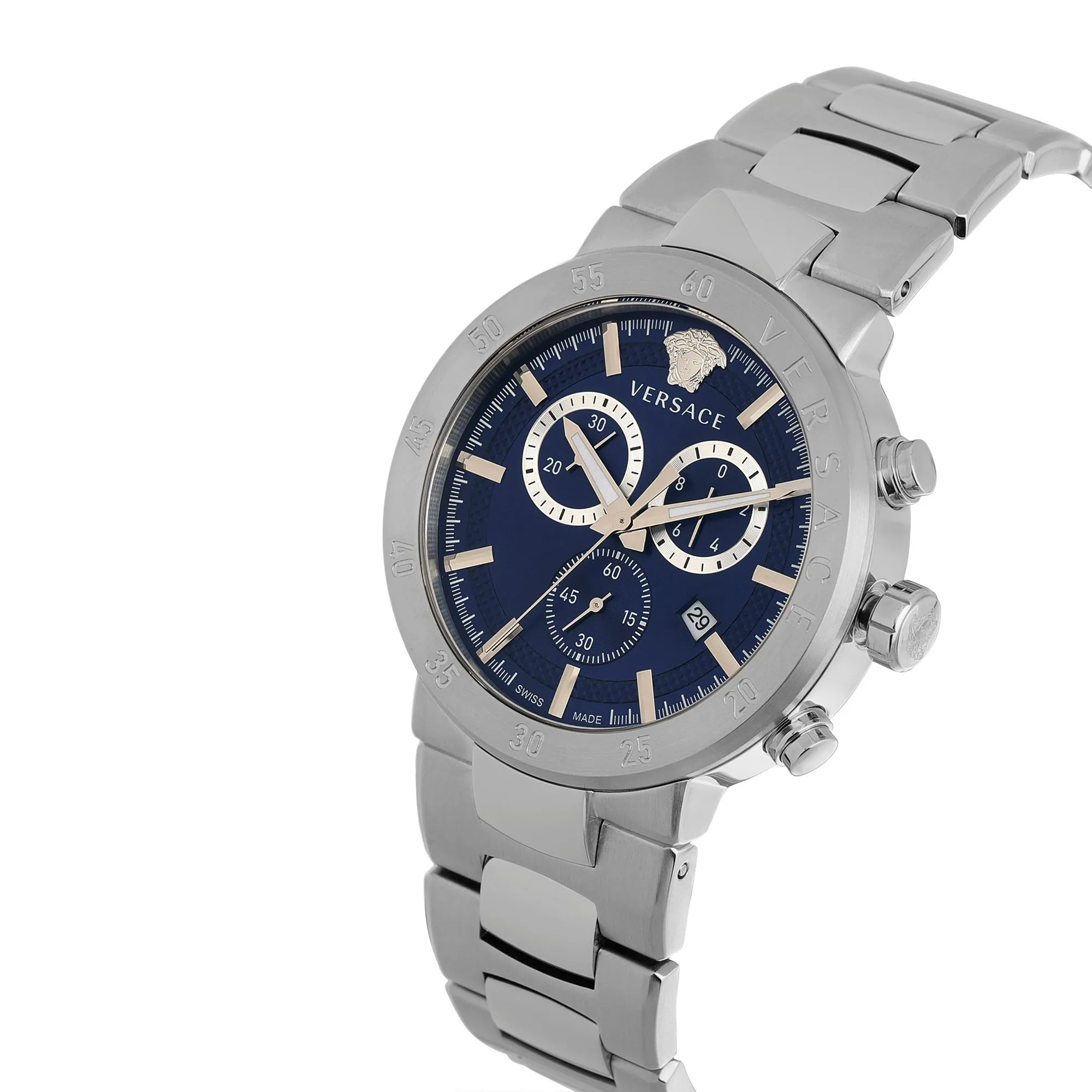 Versace Blue Dial Analog Men Watch - VEPY00420