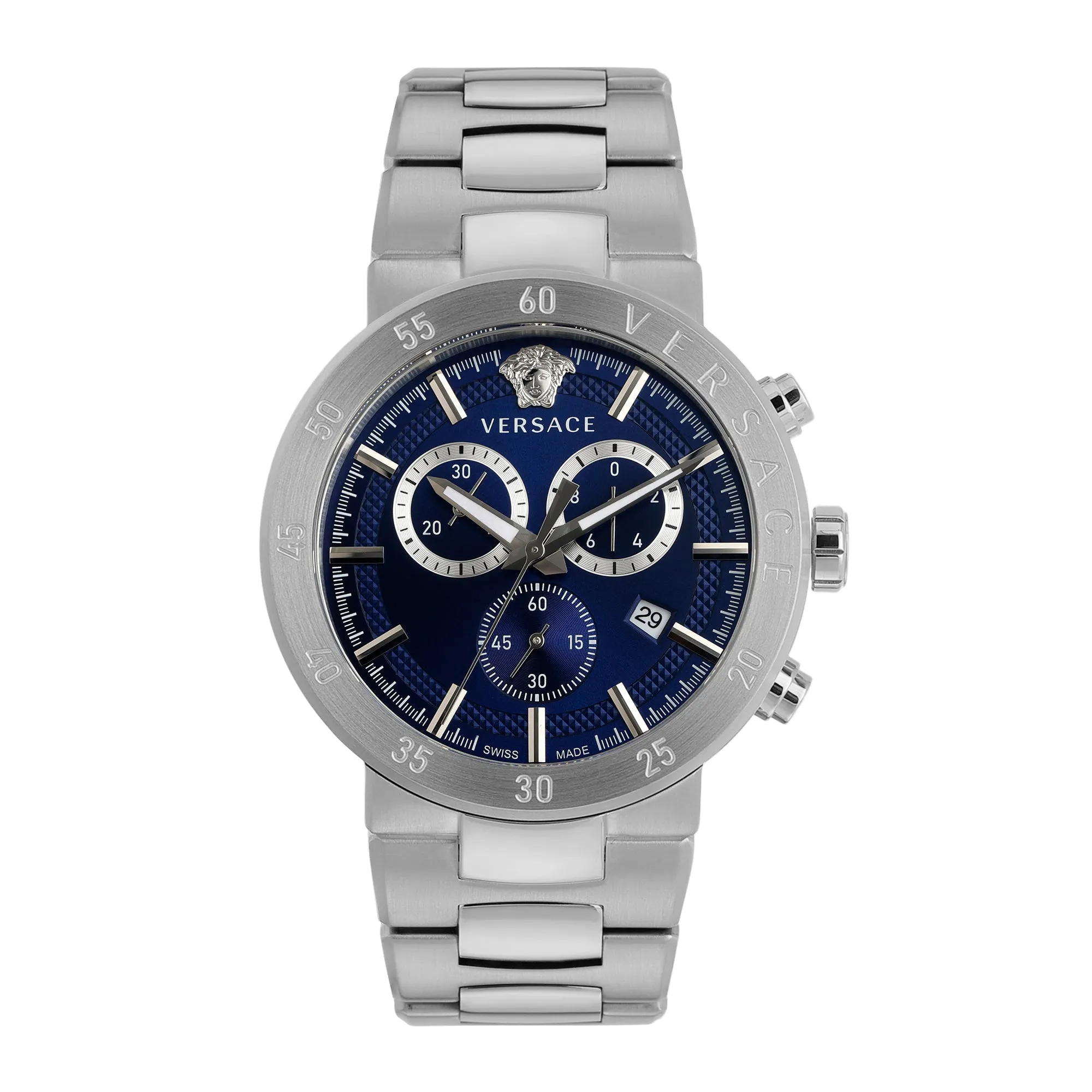 Versace Blue Dial Analog Men Watch - VEPY00420