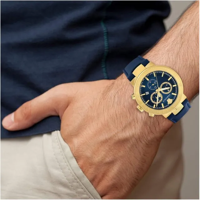 Versace Blue Dial Analog Men Watch - VEPY00921