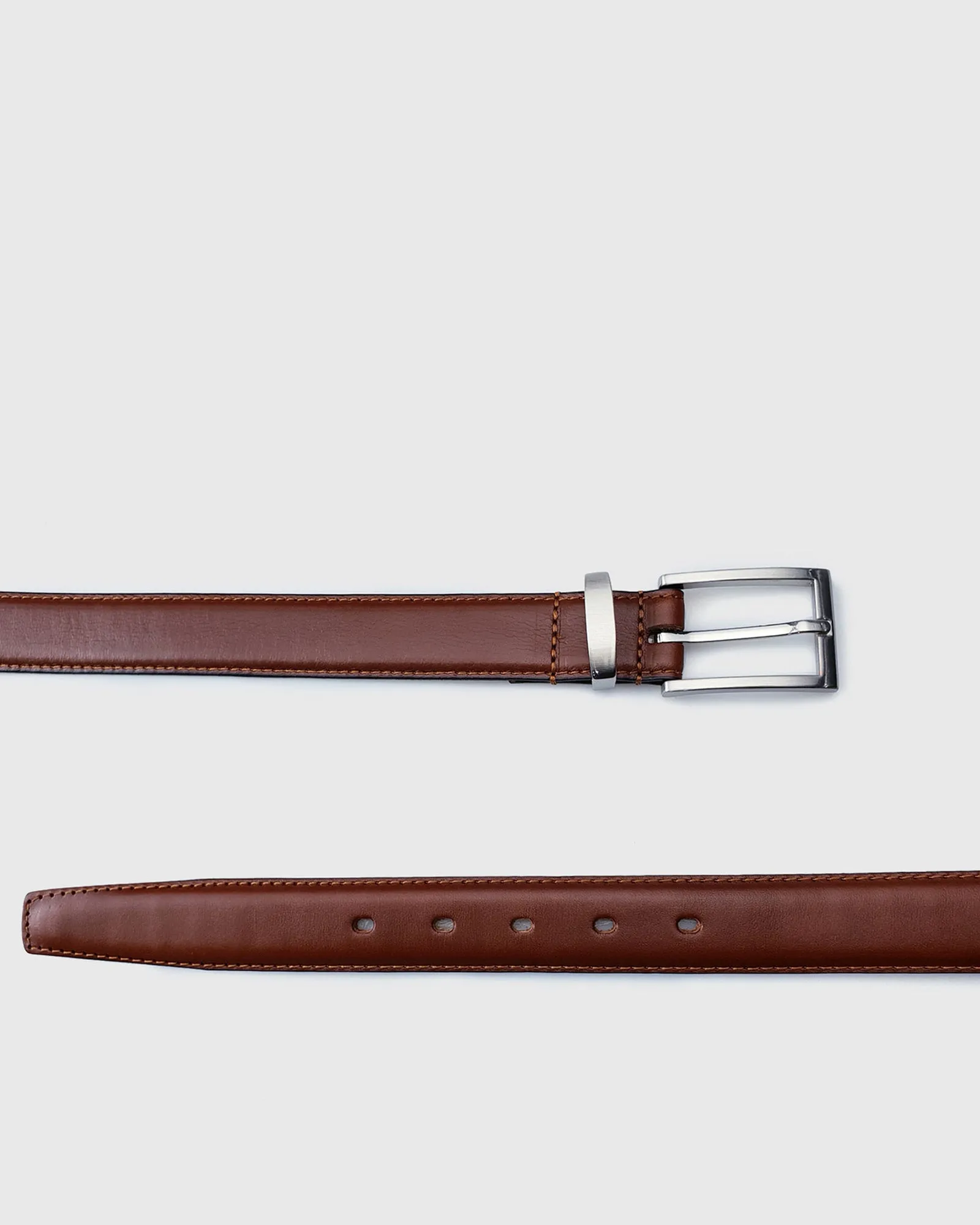 VINCENT& FRANKS / ROUGE 609B ITA TAN LEATHER BELT