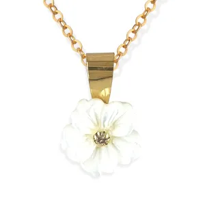White Floral Necklace