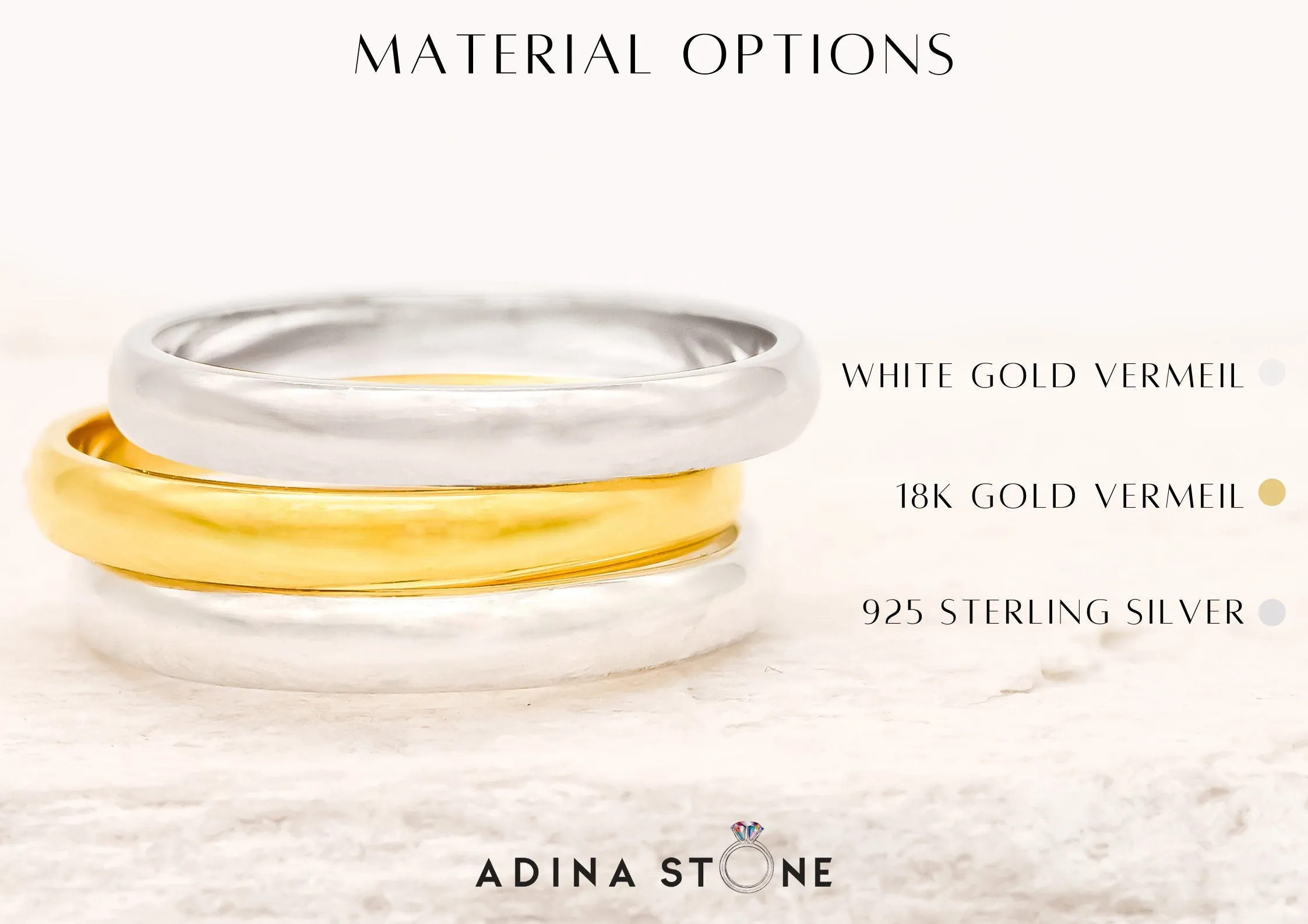 Wide Silver Band - Friendship Statement Ring - Chunky Silver Band