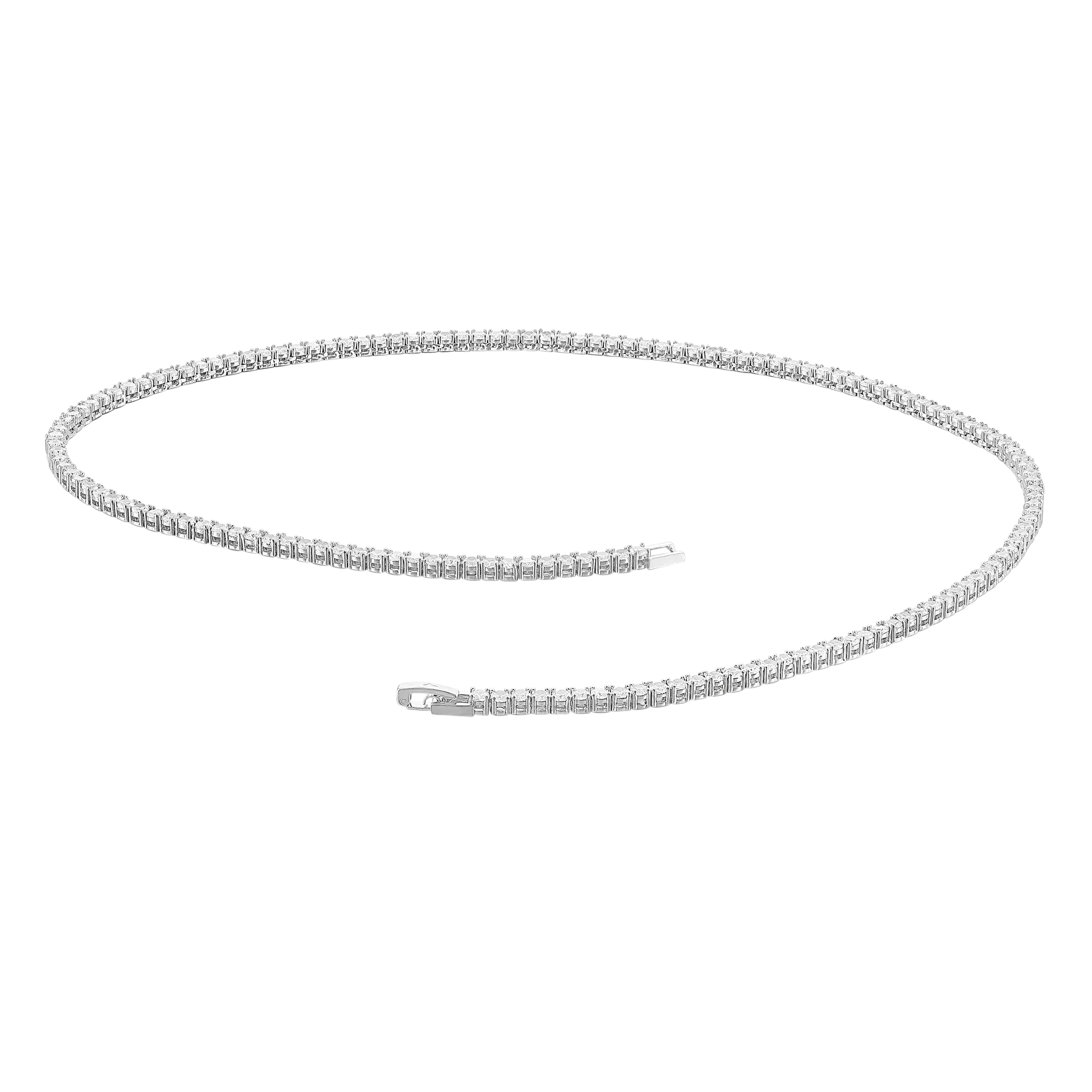 Women's Tennis Chain - White Gold