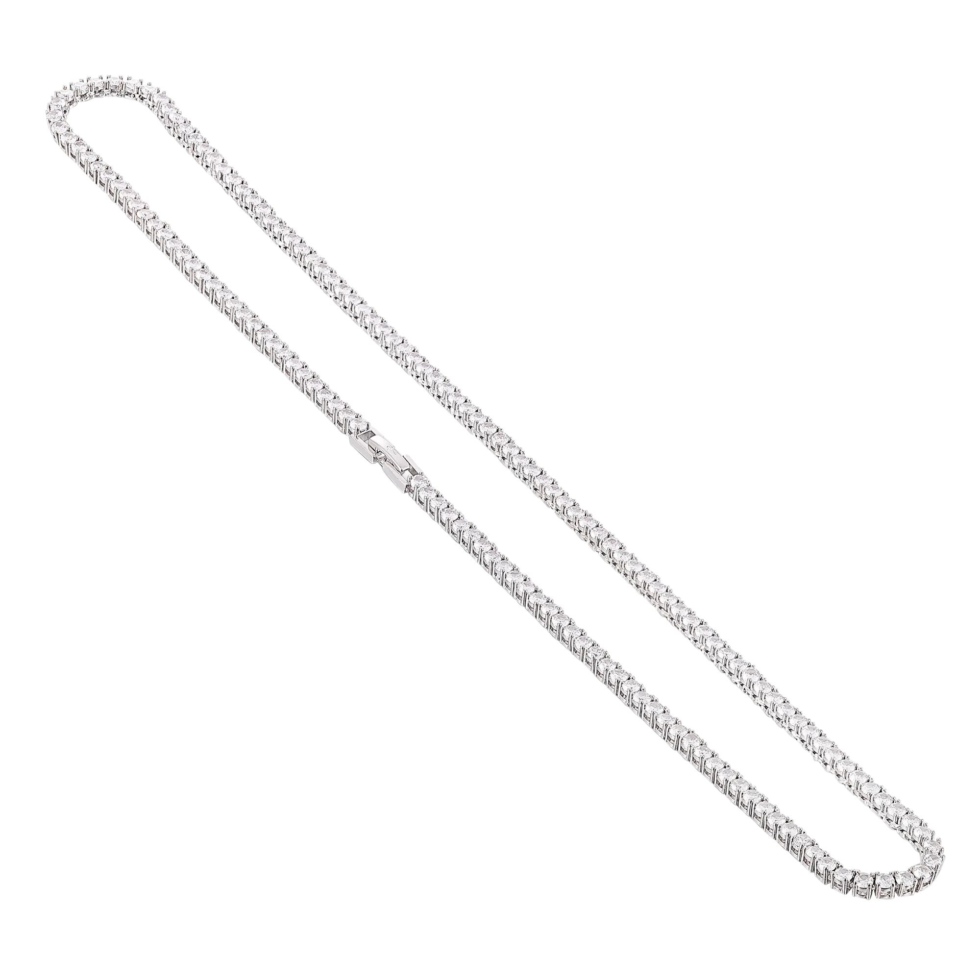 Women's Tennis Chain - White Gold