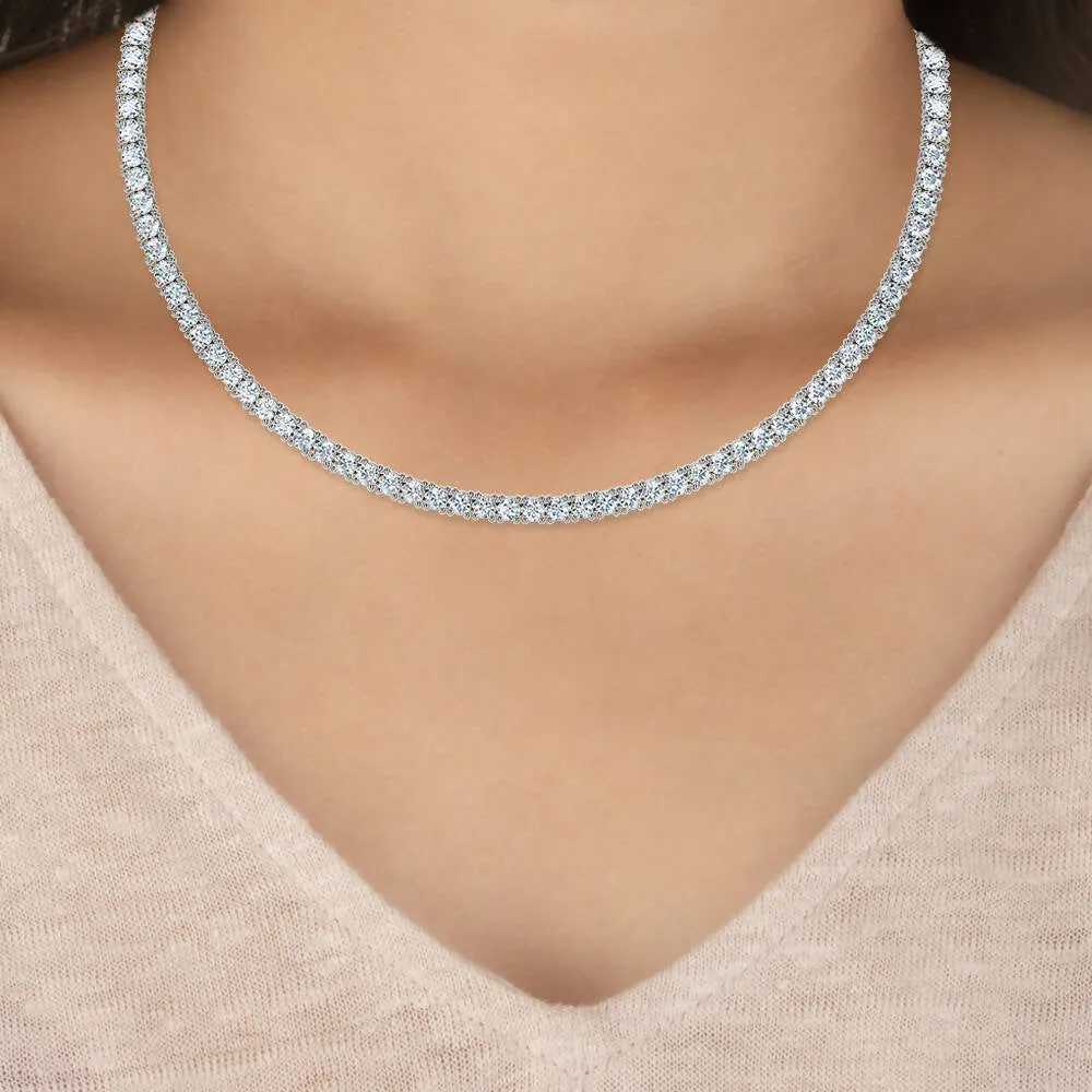 Women's Tennis Chain - White Gold
