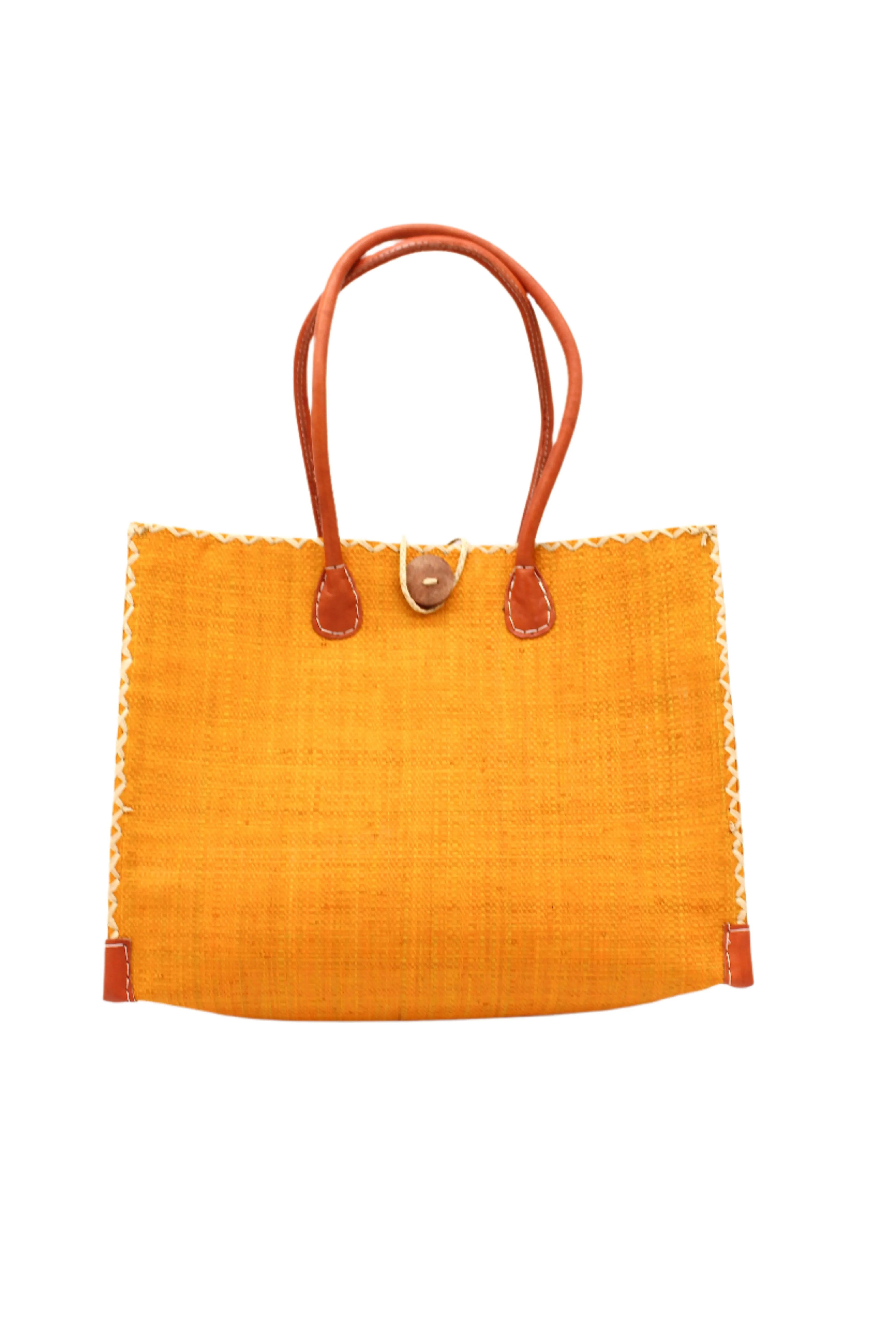 Zafran Straw Beach Bag