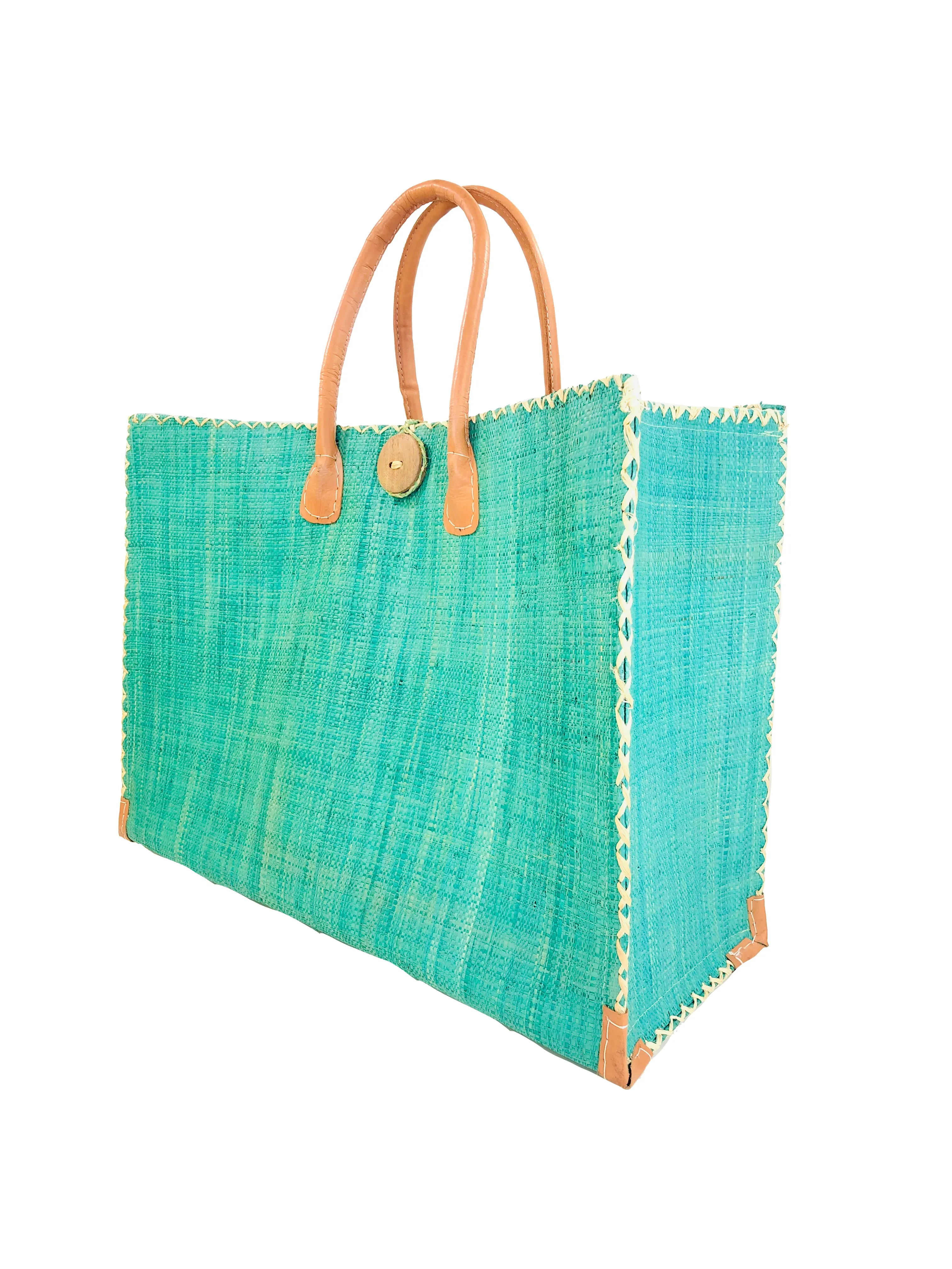 Zafran Straw Beach Bag