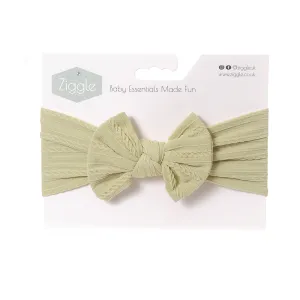 Ziggle Top Bow Turban Headband Pear